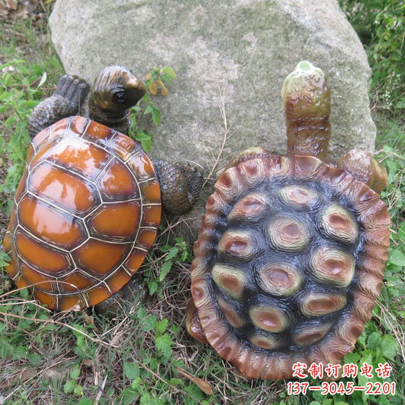福建玻璃钢海龟雕塑精致美观的园林装饰品