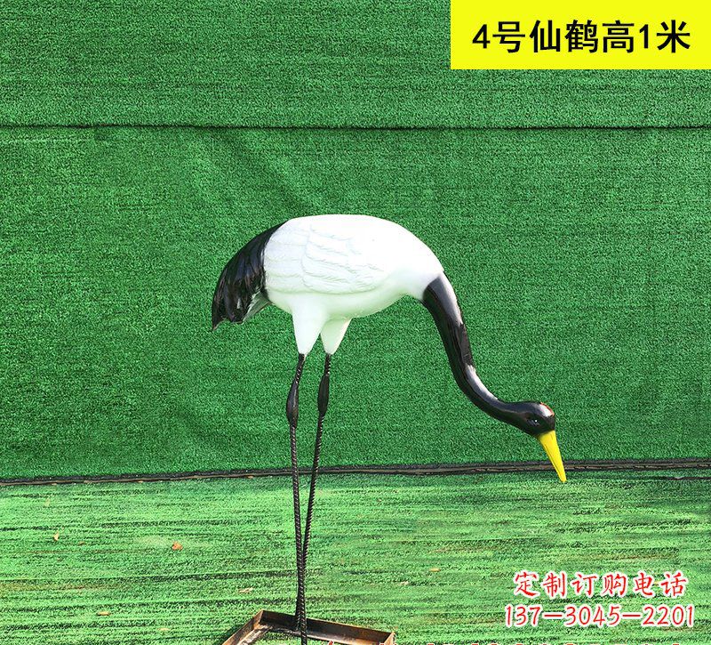 福建仙鹤玻璃钢雕塑