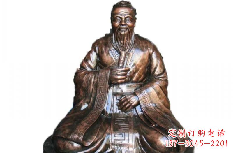 福建玻璃钢古代名人孔子雕像