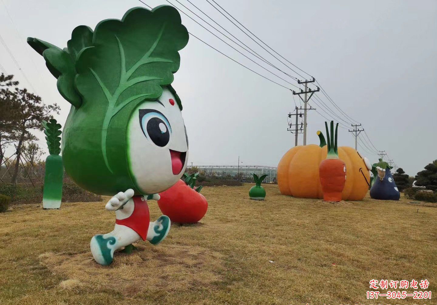 福建玻璃钢白菜雕塑精美的艺术品