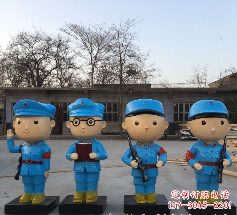 福建玻璃钢制作的红军雕塑传承精神