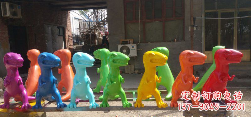福建玻璃钢制作的恐龙雕塑精美而又耐久