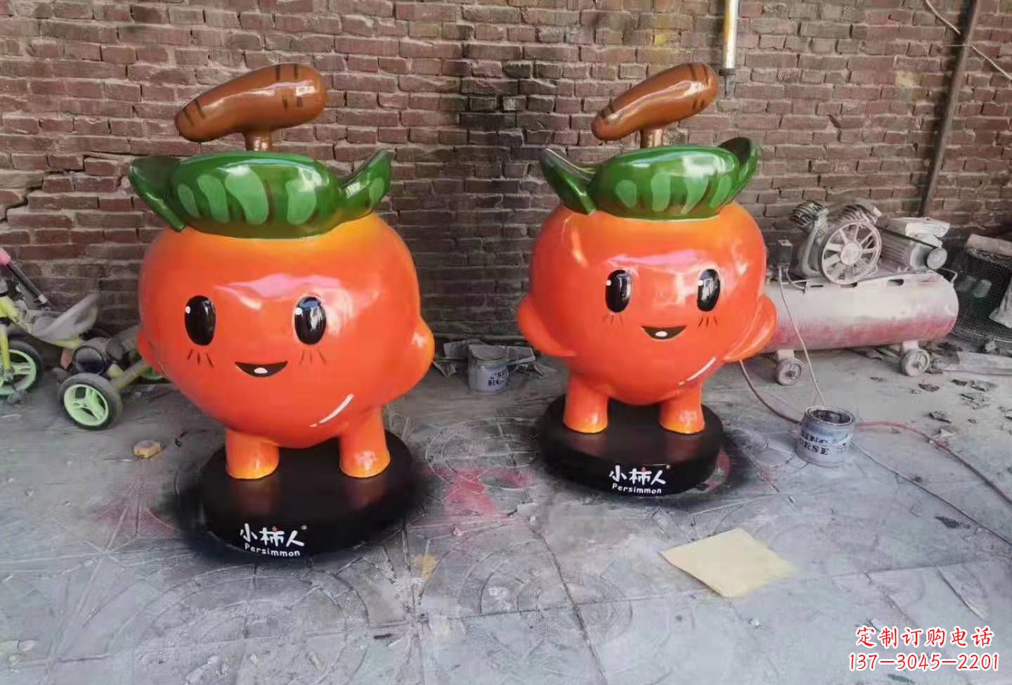 福建精致玻璃钢卡通蔬菜雕塑