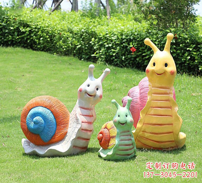 福建玻璃钢蜗牛雕塑精美艺术品