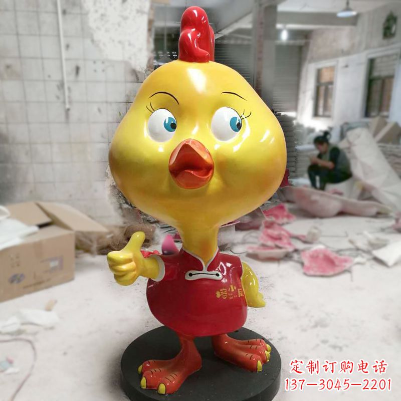 福建“玻璃钢制造的精美鸡雕塑”