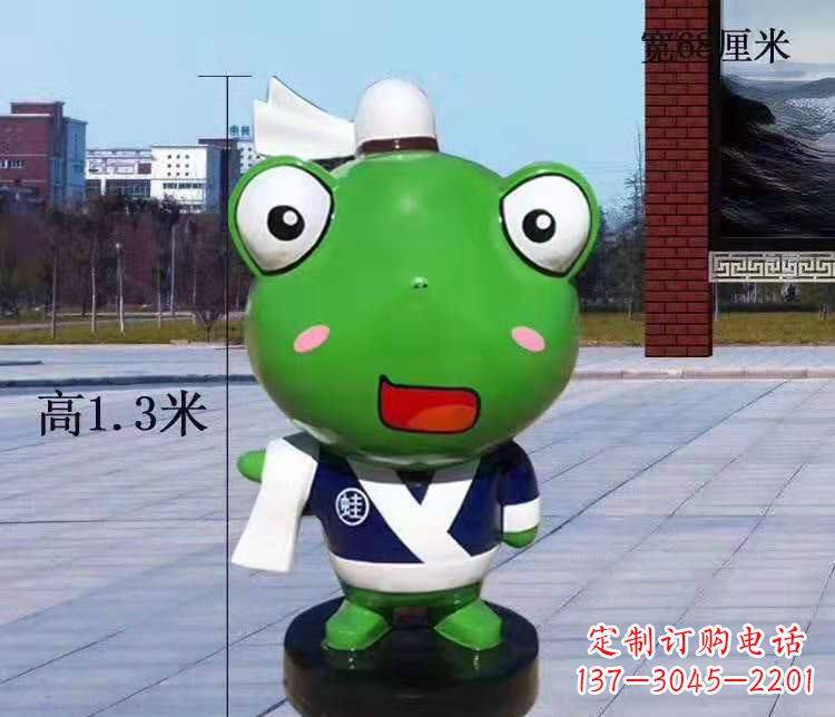 福建玻璃钢卡通小青蛙——景观雕塑的新灵感