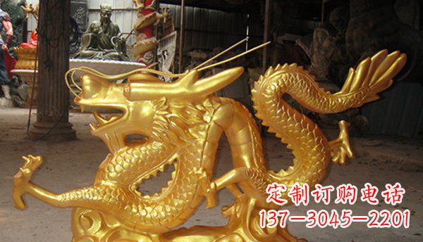 福建玻璃钢龙仿铜动物雕塑艺术与美的完美结合