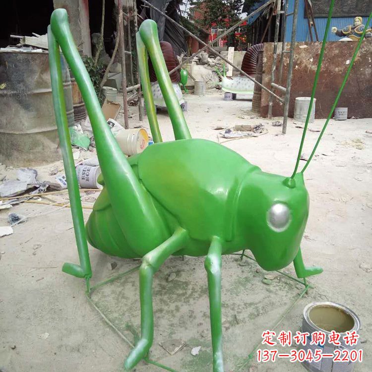 福建玻璃钢蝗虫雕塑精美的艺术造型