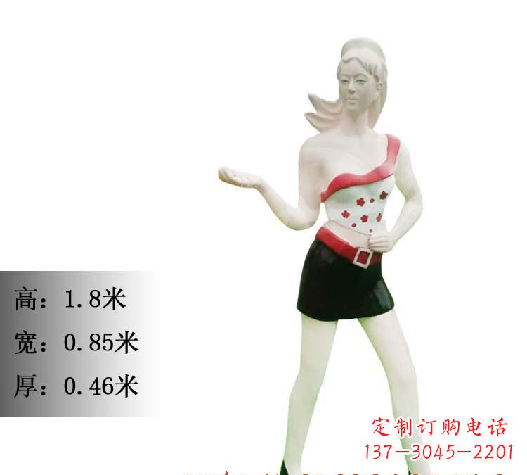 福建玻璃钢美女雕塑精致细腻的艺术精品