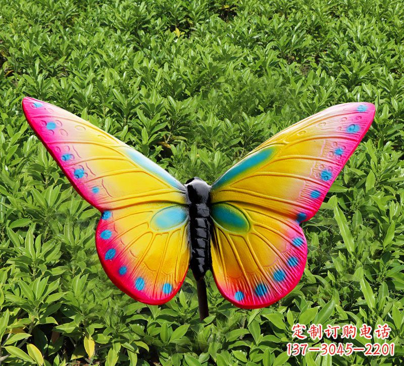 福建玻璃钢树脂仿真蝴蝶雕塑