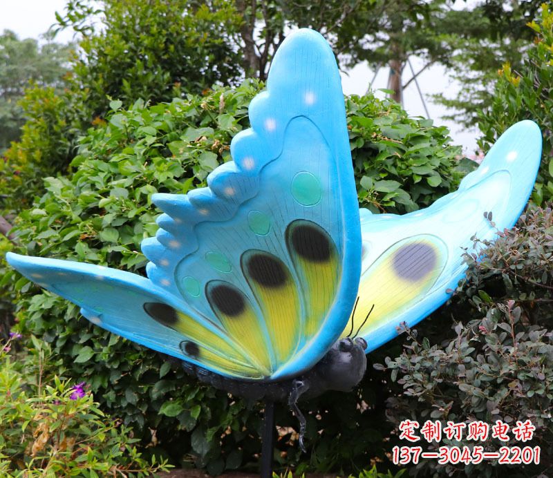 福建玻璃钢树脂仿真昆虫蝴蝶雕塑