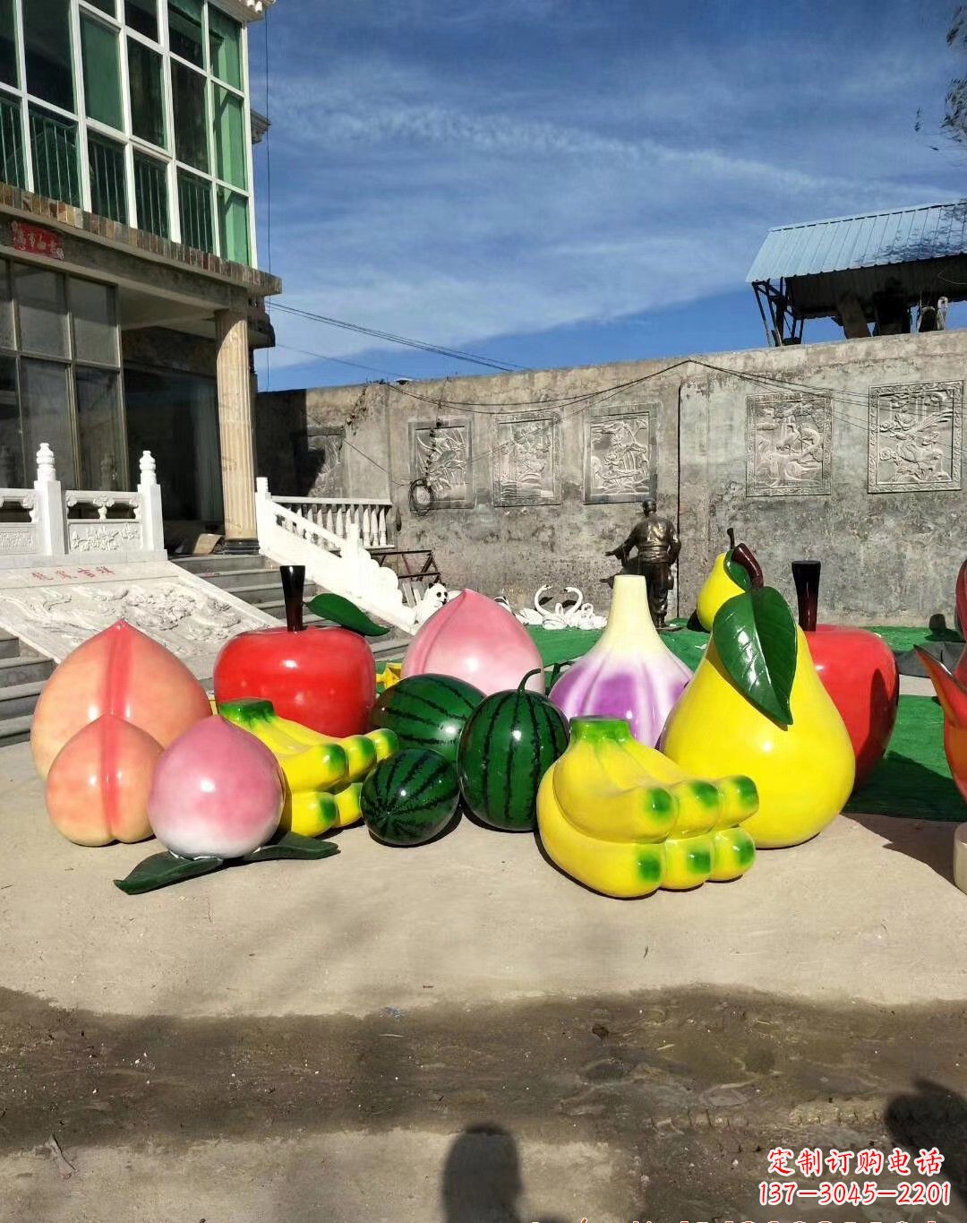 福建玻璃钢水果雕塑一种别致的艺术
