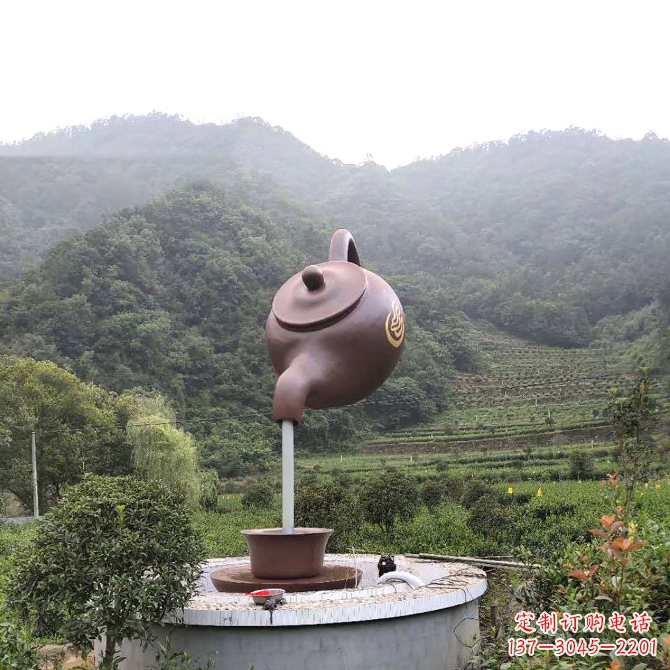 福建玻璃钢天壶喷泉精致而神奇的雕塑