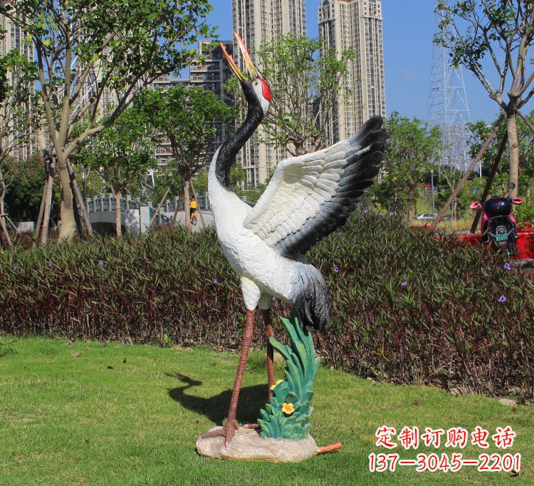 福建仙鹤雕塑玻璃钢的艺术之美