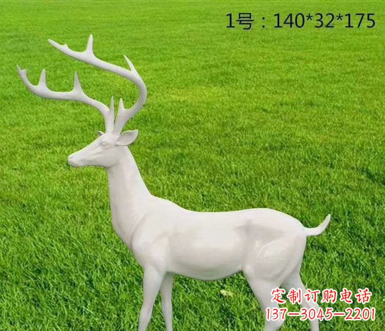 福建玻璃钢小鹿古朴清新的动物雕塑