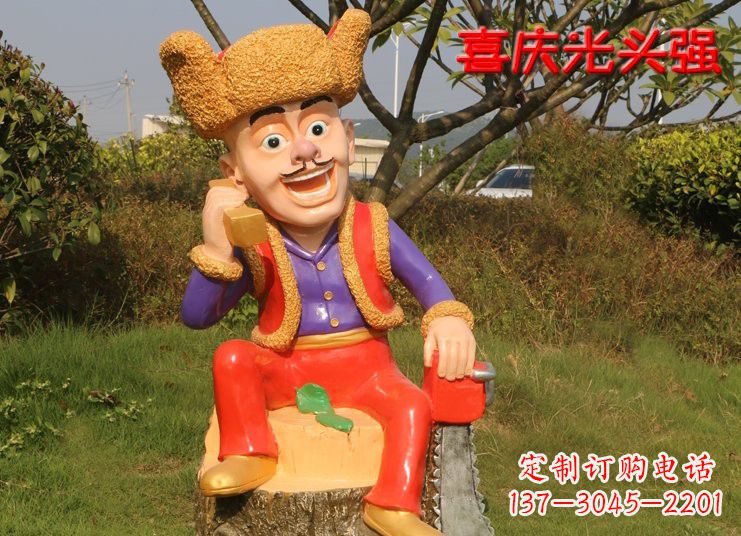 福建熊雕塑——玻璃钢熊大熊二光头强