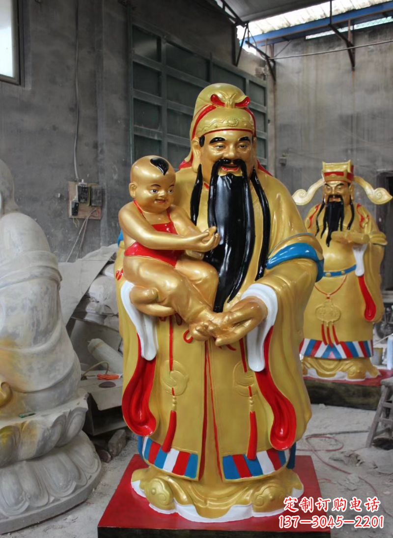 福建福禄寿神像雕塑给予宗教庙宇灵性的祝福