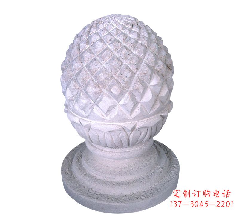 福建菠萝雕塑艺术性的挡车路障