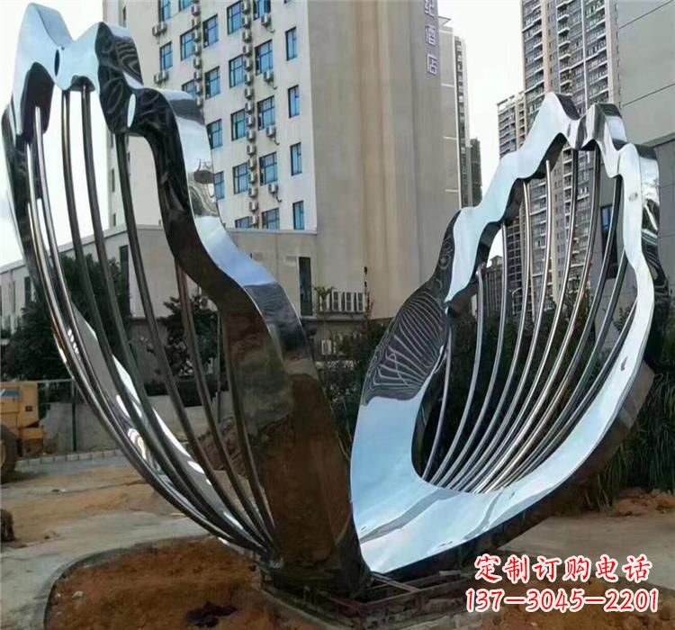 福建不锈钢贝壳雕塑艺术与自然的完美结合