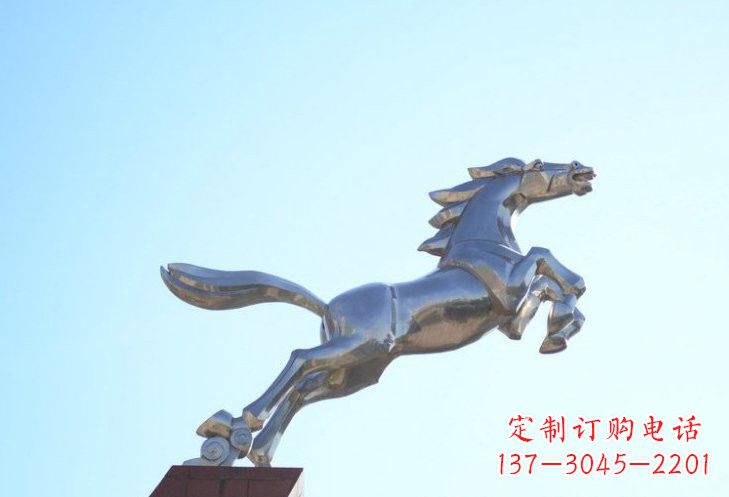福建不锈钢奔马雕塑精美雕刻,给人以勇气与力量