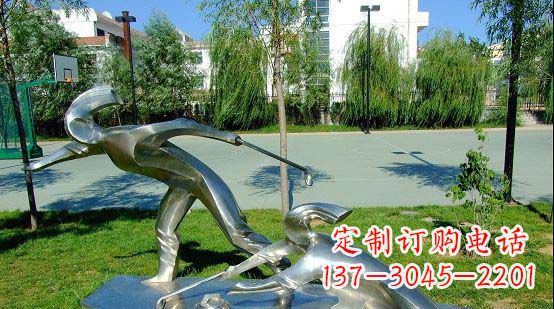 福建不锈钢冰壶雕塑艺术与运动的完美结合