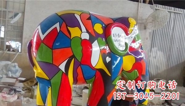 福建不锈钢大象雕塑点缀景观的精美艺术品