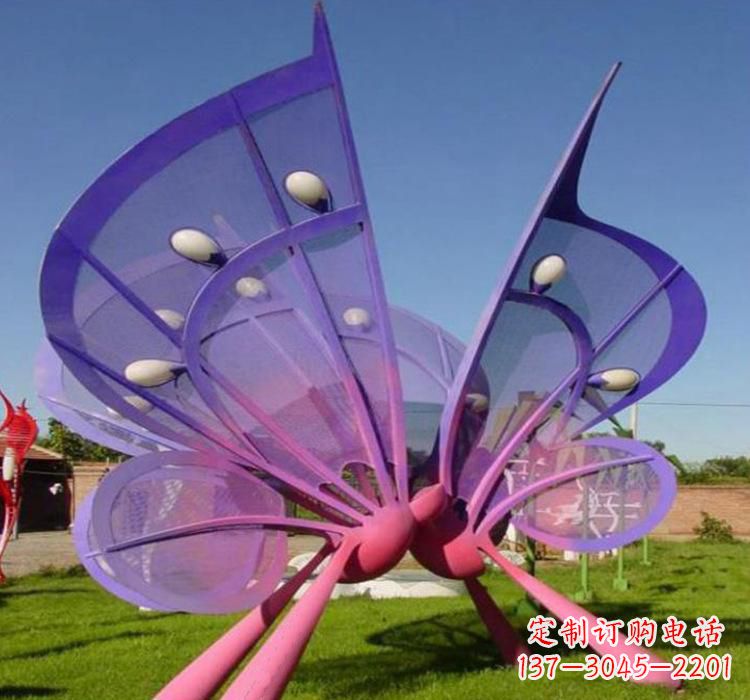 福建不锈钢彩色蝴蝶雕塑美丽传递无限美好