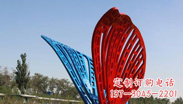 福建不锈钢蝴蝶雕塑美丽的实物表达