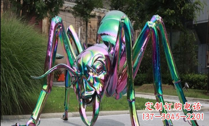 福建不锈钢彩色蚂蚁雕塑艺术美化公园景观