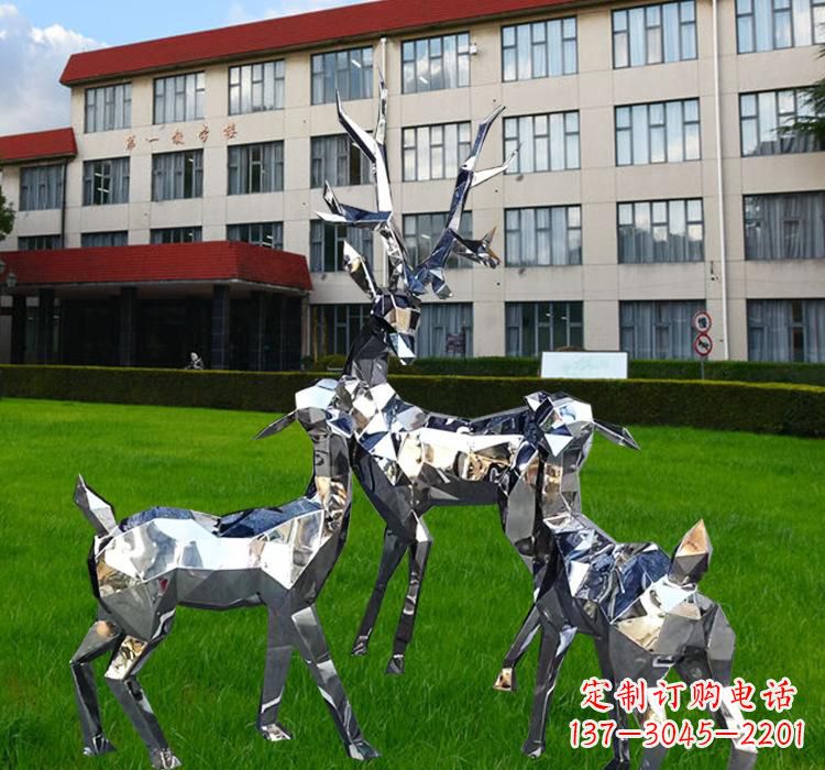 福建不锈钢麋鹿雕塑美观耐用的艺术品