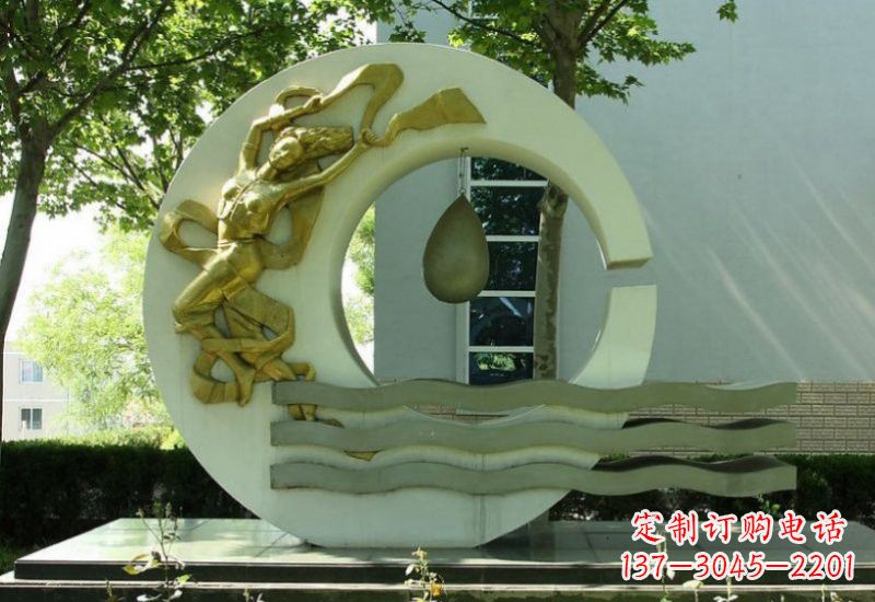福建不锈钢嫦娥奔月雕塑——传承中华文化