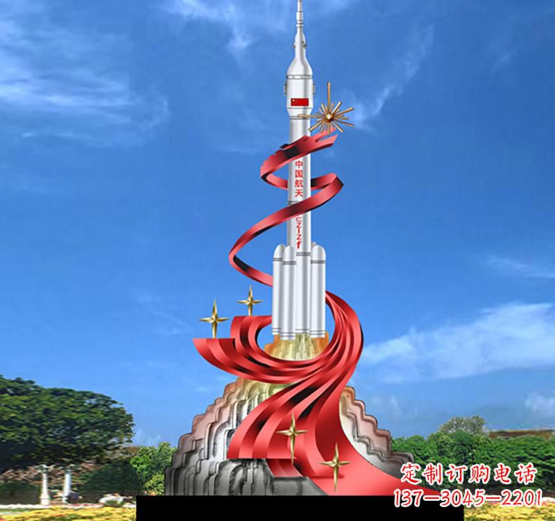 福建嫦娥飞天——不锈钢嫦娥雕塑