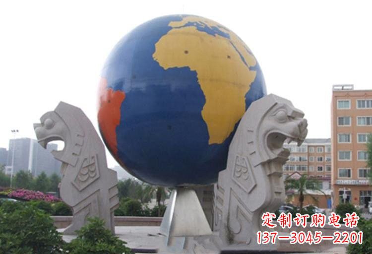 福建不锈钢城市彩色地球雕塑让世界变得更美