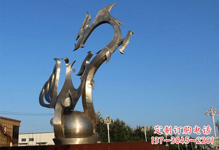 福建不锈钢龙凤雕塑以艺术传承文化