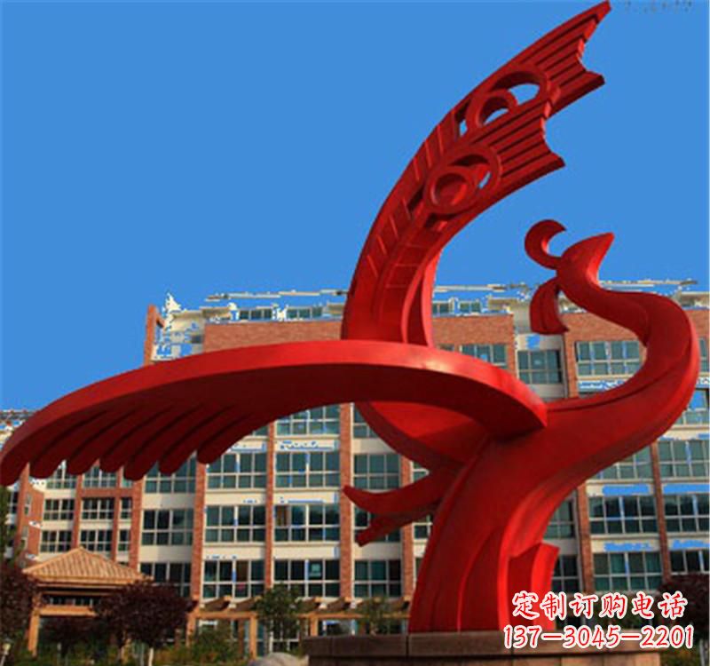 福建不锈钢凤凰雕塑——展示城市文化之美