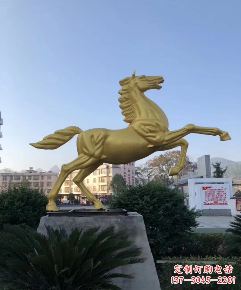福建不锈钢城市广场飞马雕塑