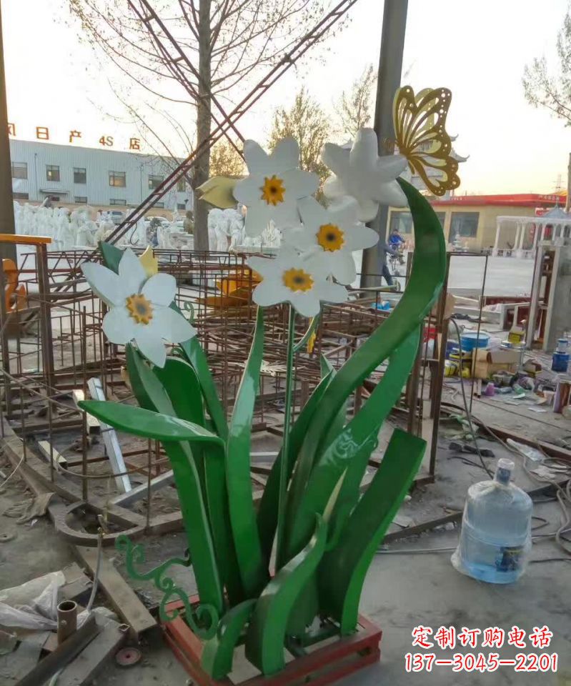 福建不锈钢之美——紫荆花雕塑