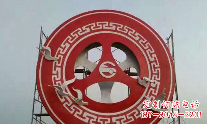 福建不锈钢齿轮雕塑象征着时代进步