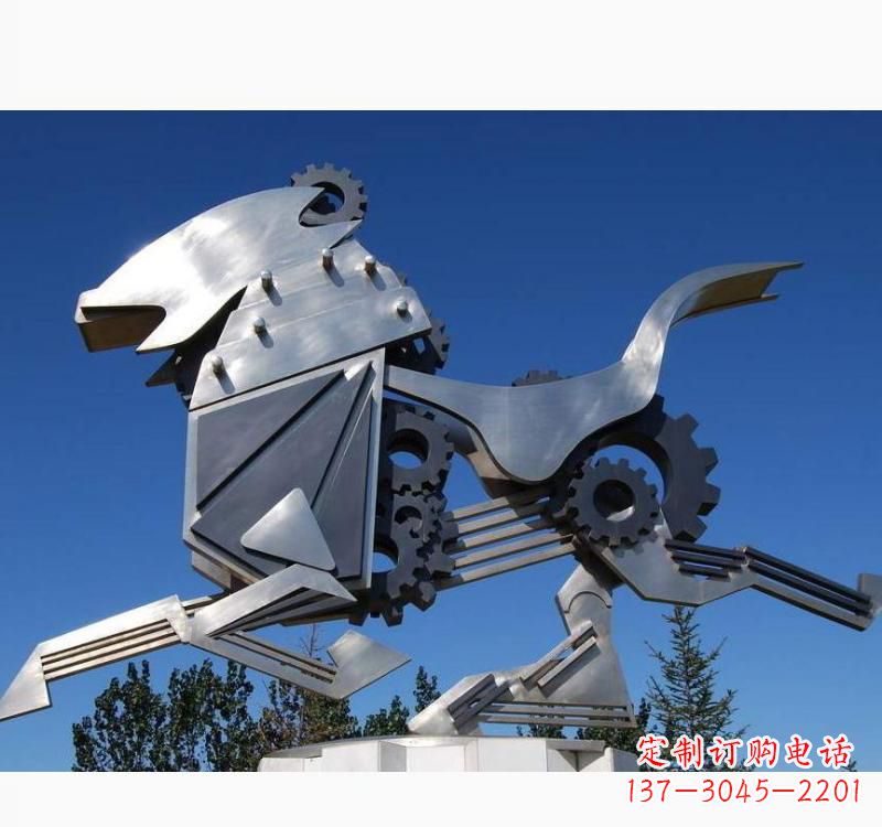 福建不锈钢齿轮飞马雕塑