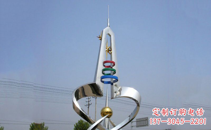 福建不锈钢抽象避雷针雕塑