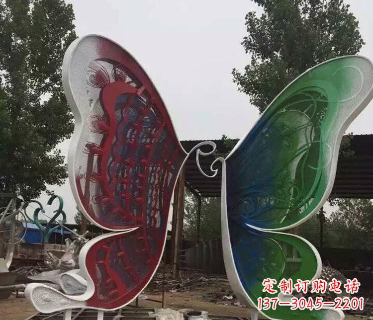 福建不锈钢蝴蝶公园动物雕塑