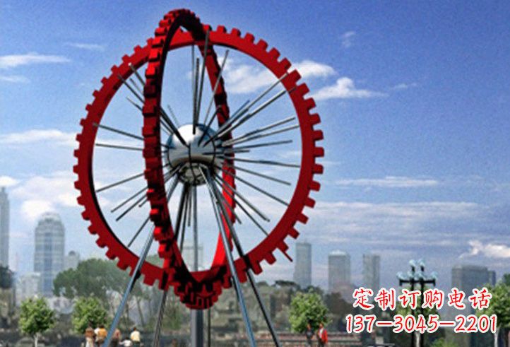 福建不锈钢摩天轮雕塑美丽的景观