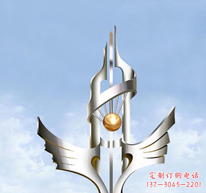 福建以不锈钢为材料的翅膀雕塑
