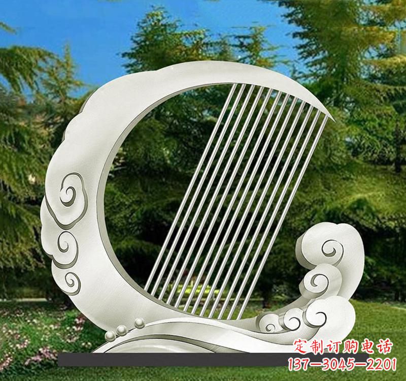福建精美的不锈钢月亮雕塑