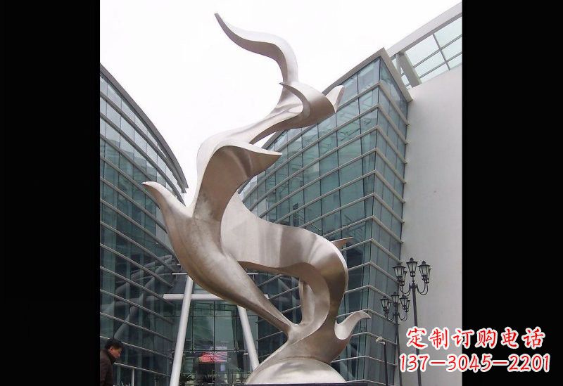 福建精美的不锈钢大雁雕塑