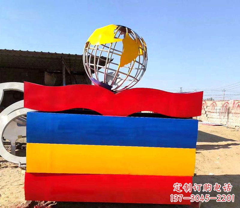福建不锈钢地球雕塑——象征地球的美丽与和谐