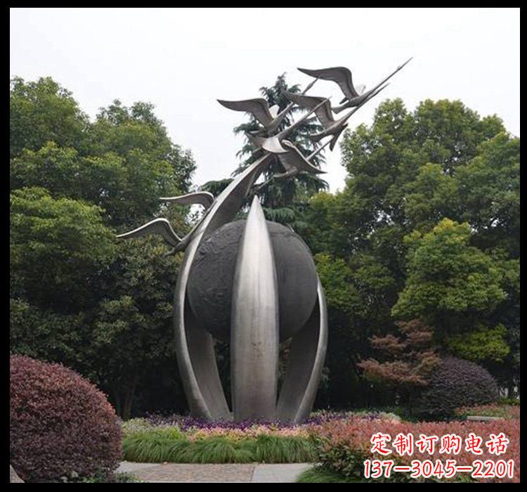 福建不锈钢天鹅雕塑