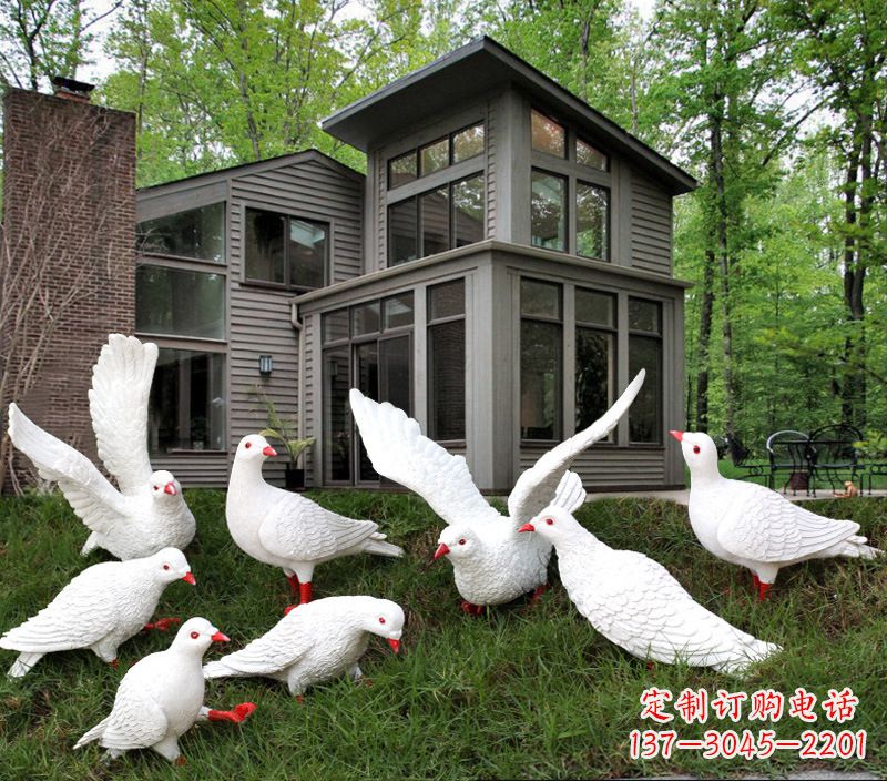 福建不锈钢抽象鸽子雕塑