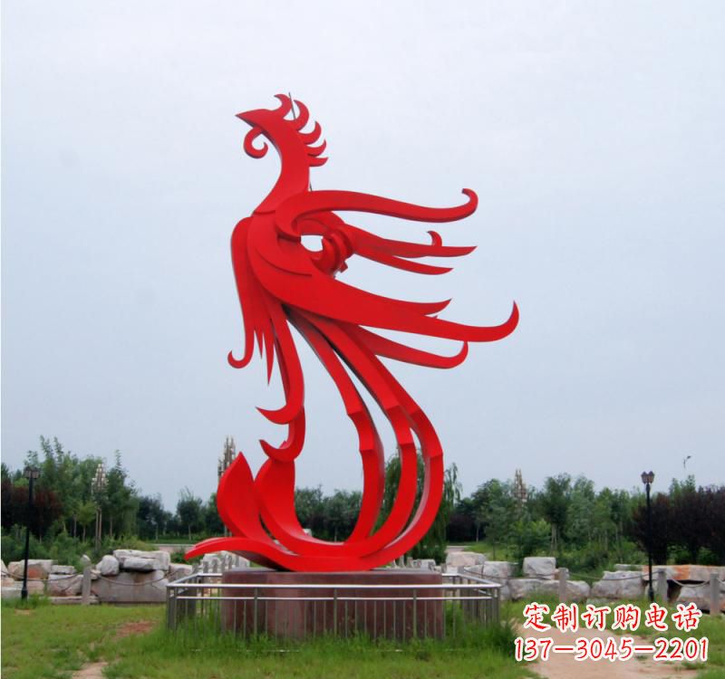福建不锈钢凤凰雕塑绚丽多彩的艺术之美