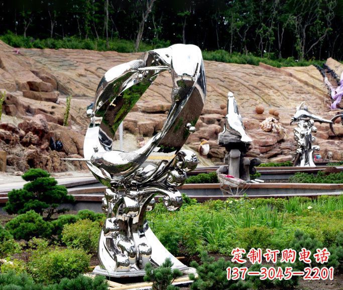 福建不锈钢海豚雕塑——精致的艺术品